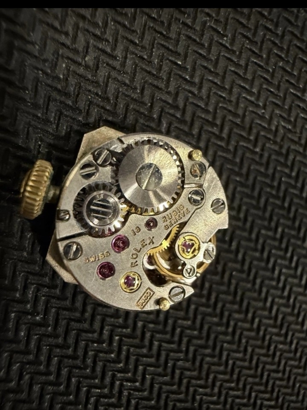 Rolex Silver and Gold Mechanical Movement with Ruby Jewels